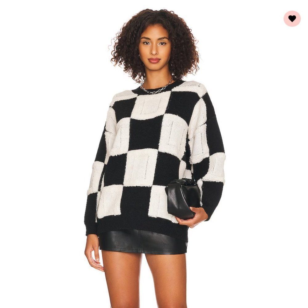 NWOT Line & Dot Jaque Checkered Sweater from Revolve